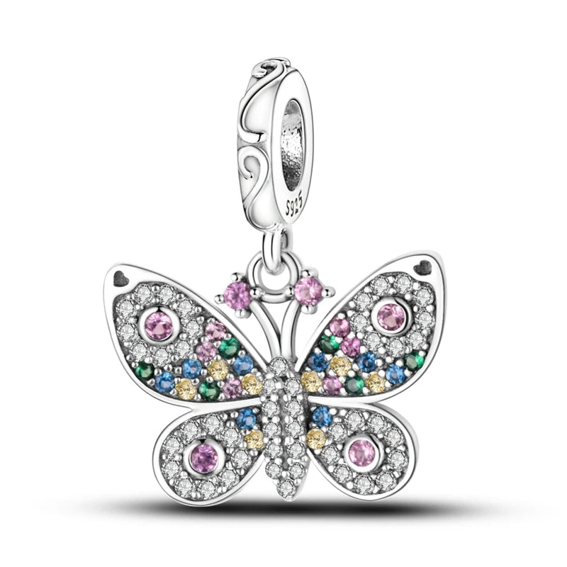 925 Sterling Silver Pink Ballet Girl Bow Pendant Charm Bead for Women – Elegant DIY Jewelry Making Charm for Bracelets & Necklaces
