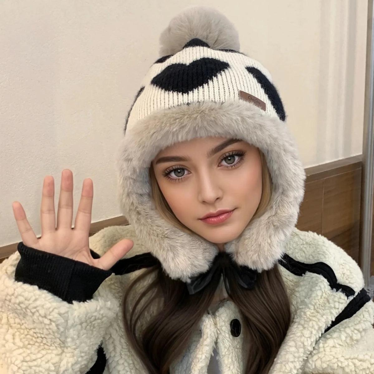 Women's Cute Pompom Winter Beanie