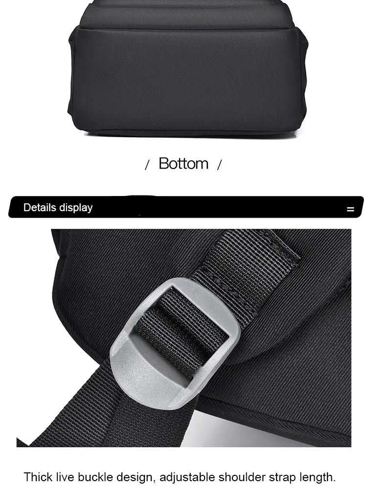 Unisex Oxford Casual Backpack with Laptop Compartment