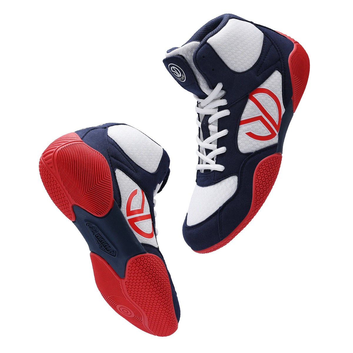 New Men's Large Wrestling Shoes Mesh Breathable Boxing Shoes Anti Slip Wear Resistant Sneaker Fashionable Casual High Sport Shoe