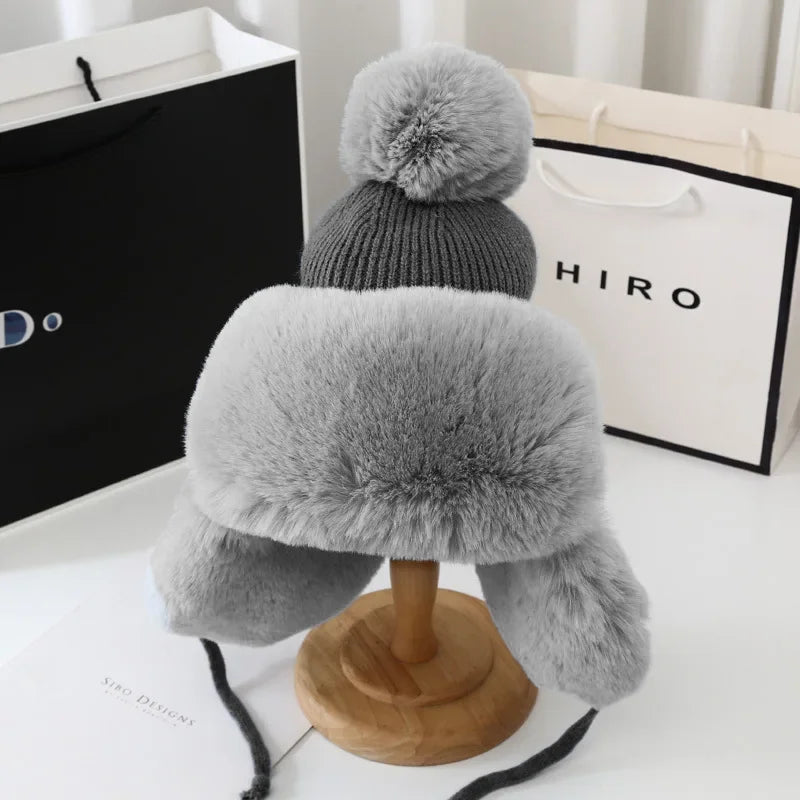 Women's Cozy Faux Fur Trapper Hat