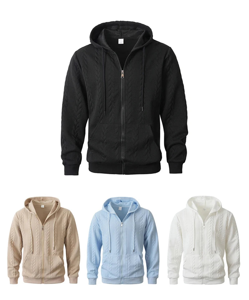 2026 Men’s Paisley Print Zip Hoodie