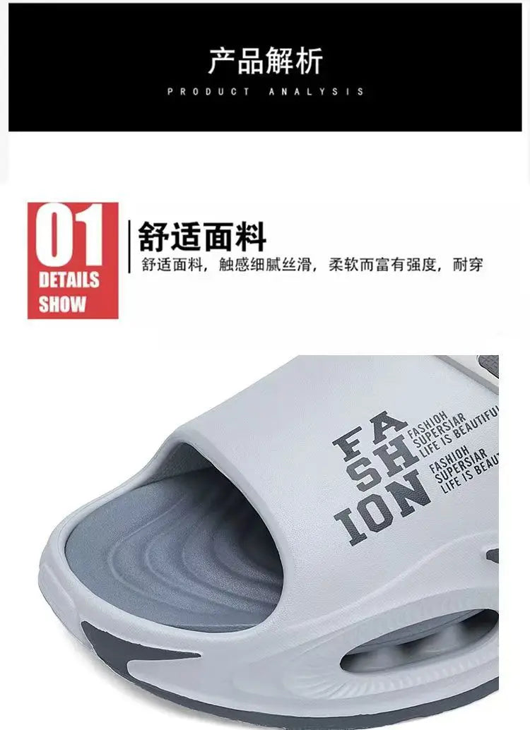Men Sandals Slip On 2 in 1 Summer Outdoor Thick Sole Non Slip Waterproof Driving Shoes