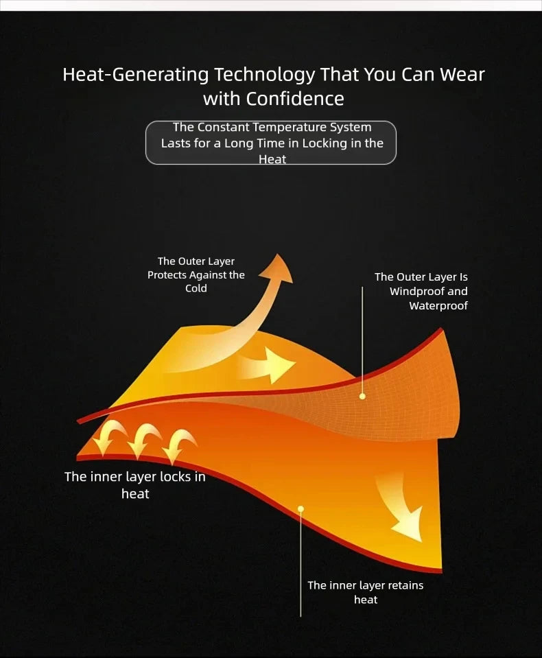 Unisex USB Heated Thermal Jacket – 52 Heating Zones