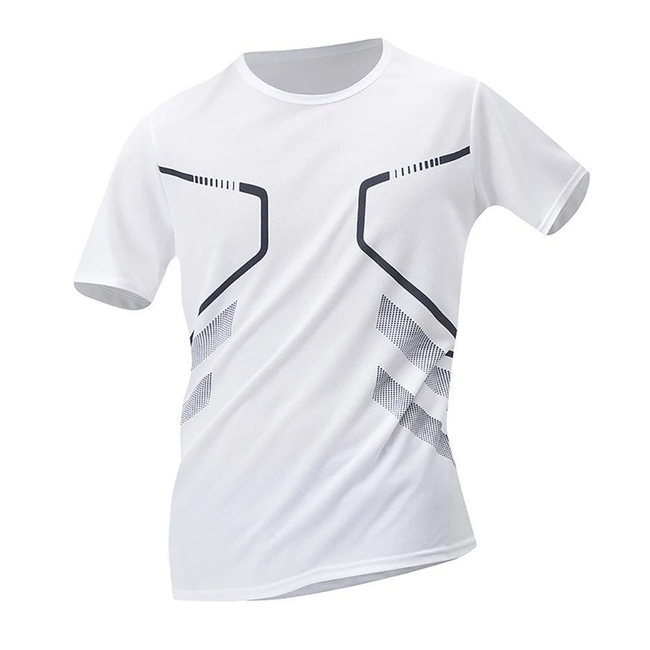 Men’s Quick-Dry Printed Sports T-Shirt