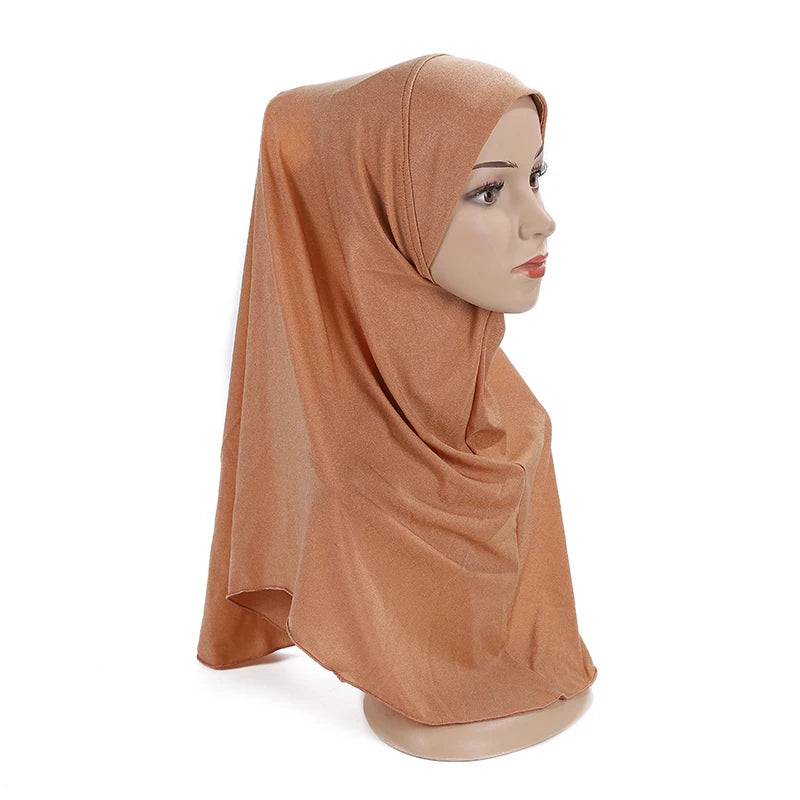 Girls’ Pull-On Amira Hijab Hat – Soft & Comfortable