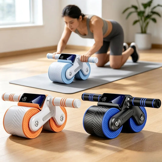 Auto-Rebound Double Wheel Ab Roller