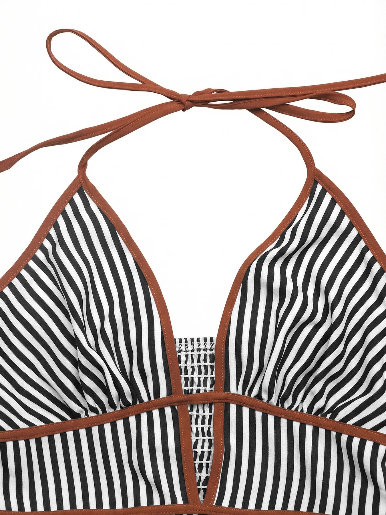 Women’s Striped Backless Maxi Dress