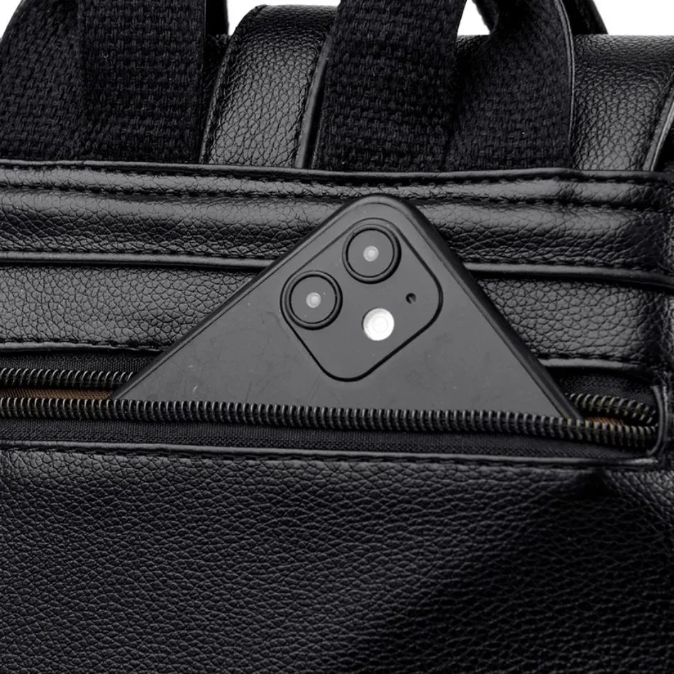 Women’s Casual Waterproof Synthetic Leather Backpack