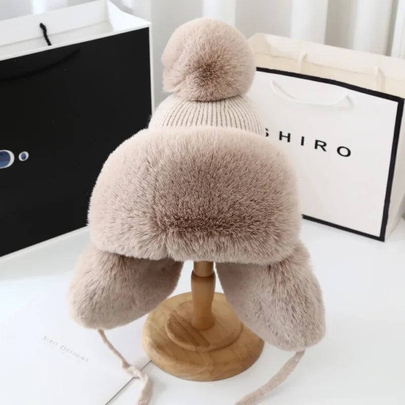 Women's Cozy Faux Fur Trapper Hat