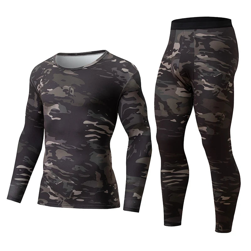 Men's Printed Thermal Base Layer Set