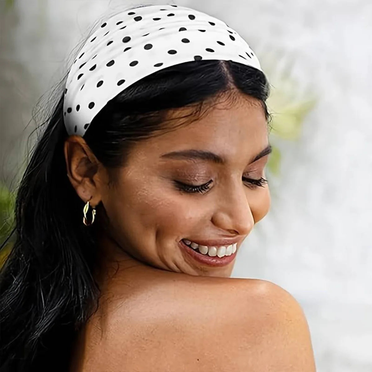 Women’s Y2K Retro Dot Stretch Headband
