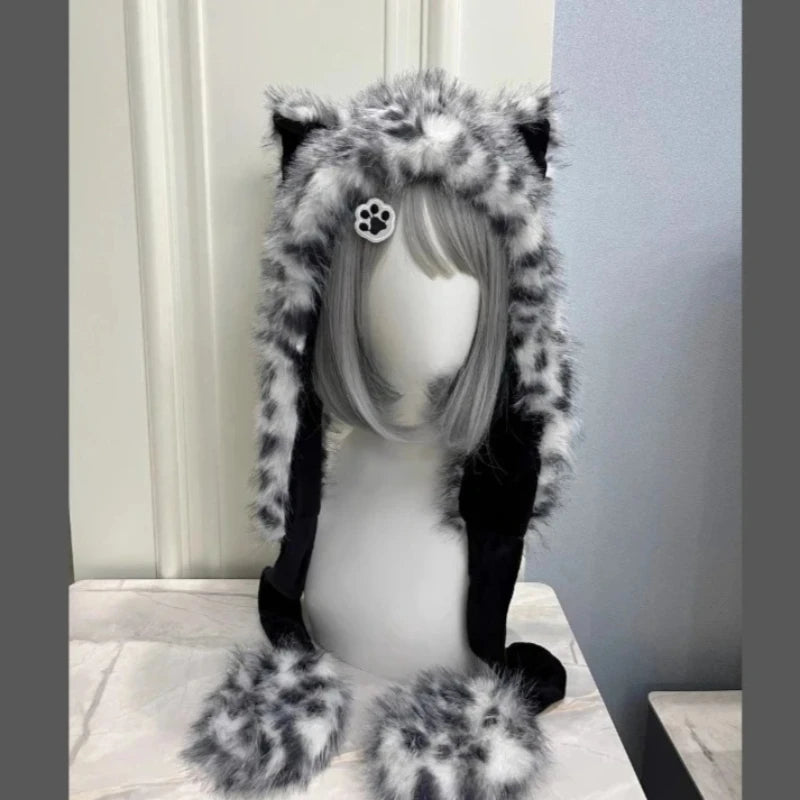 Women's Snow Leopard Ear Warmer