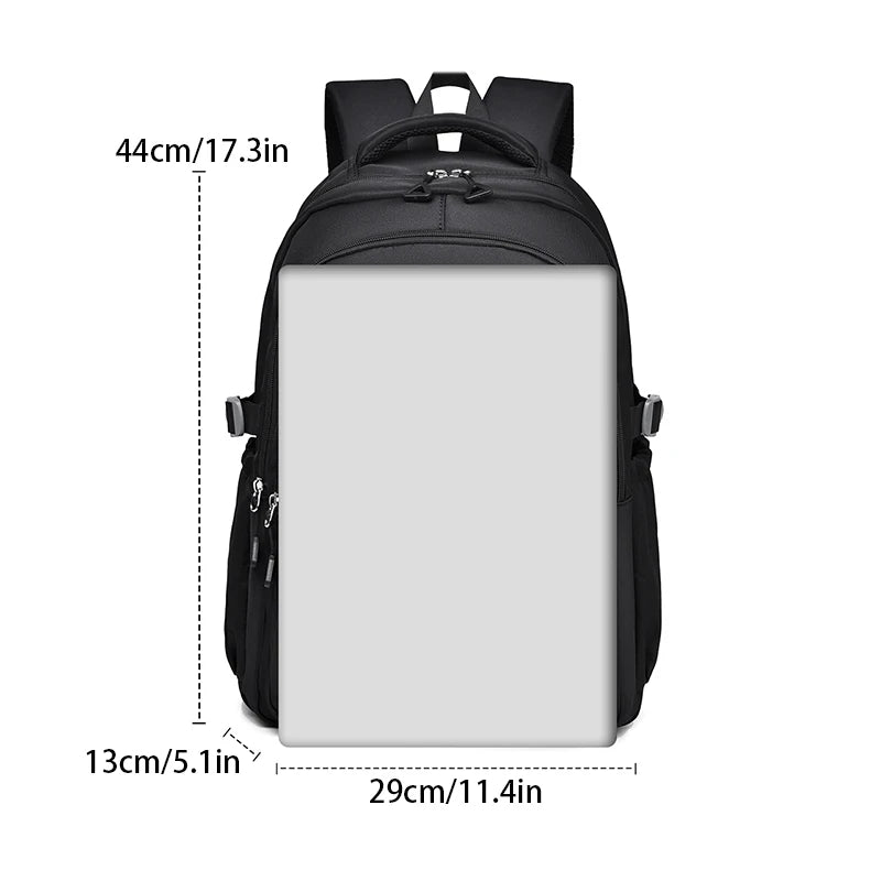 Unisex Oxford Casual Backpack with Laptop Compartment