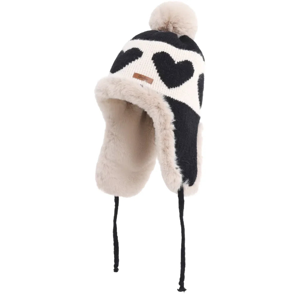 Women's Cute Pompom Winter Beanie