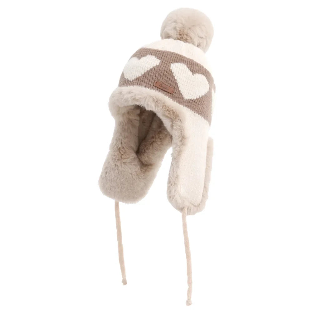 Women's Cute Pompom Winter Beanie