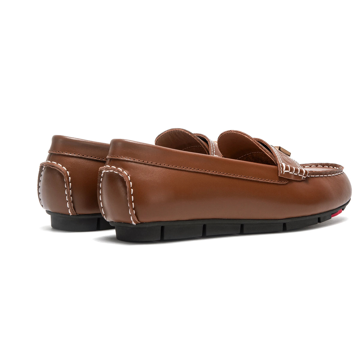 CHCH Women's Brown Flat Shoes 2026 Spring New High Quality Leather Shoes for Casual Business