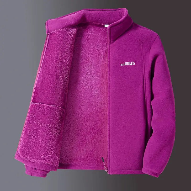Women's Cozy Embroidered Fleece Jacket