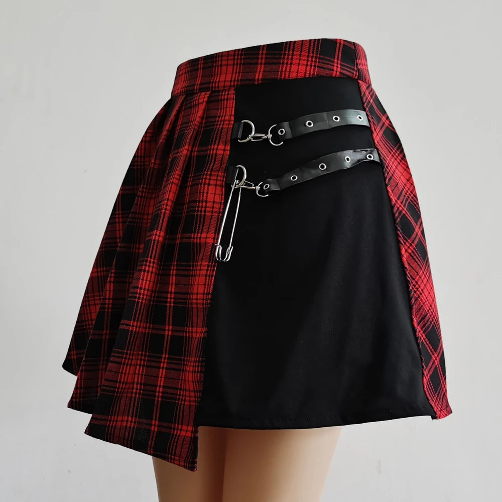 Women’s Harajuku Gothic Asymmetrical Mini Skirt