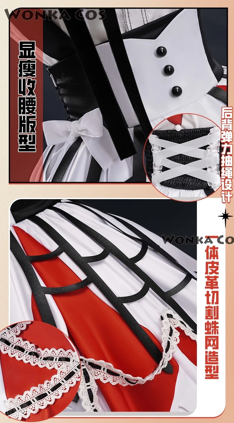 Project Sekai Akiyama Mizuki Cosplay Costume PJSK Lovely Lolita Party White Dress Wig Mizu5 Uniform Women Halloween Outfit