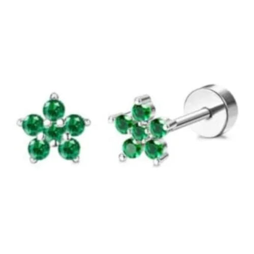 14K Gold-Plated Stainless Steel Classic Stud Earrings