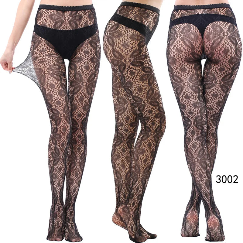 Women’s Sheer Geometric Pattern Tights