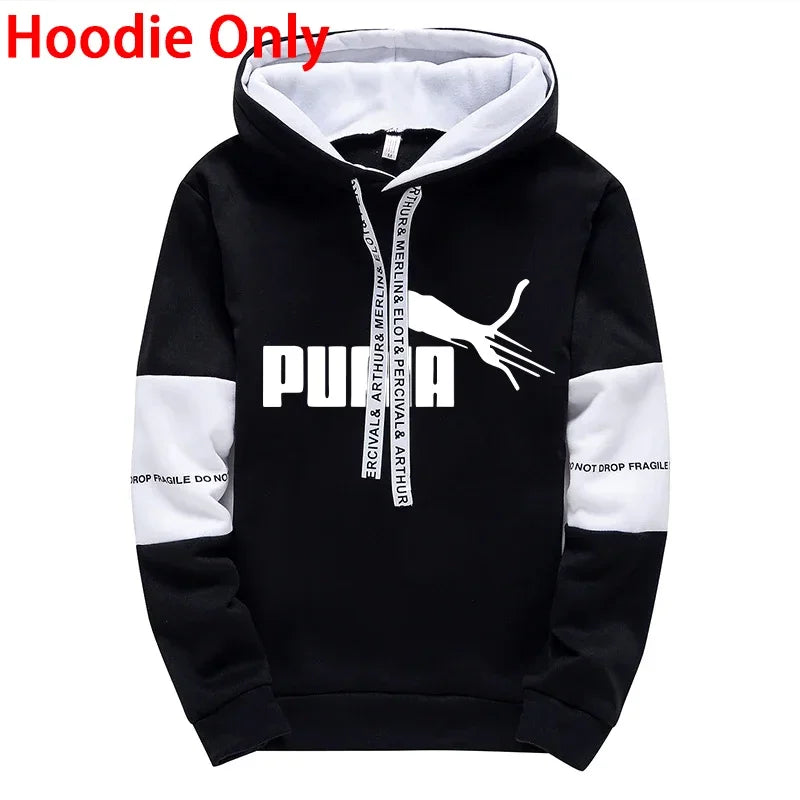 Men's Casual Hoodie & Joggers Tracksuit Set