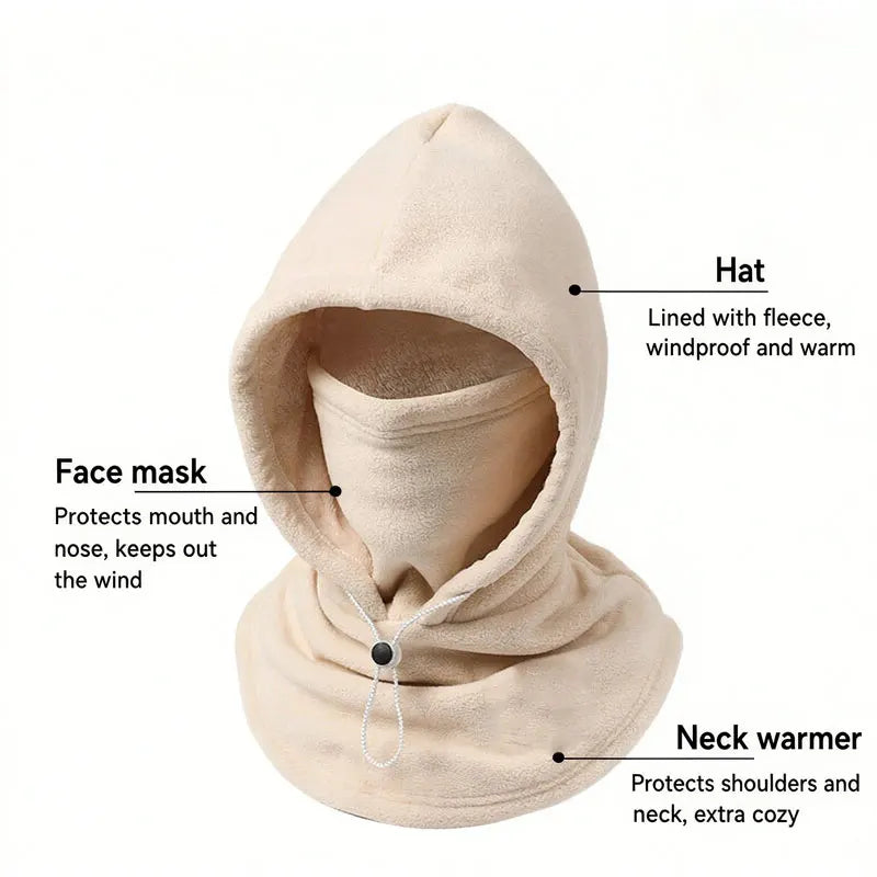 Unisex 3-in-1 Fleece Winter Balaclava