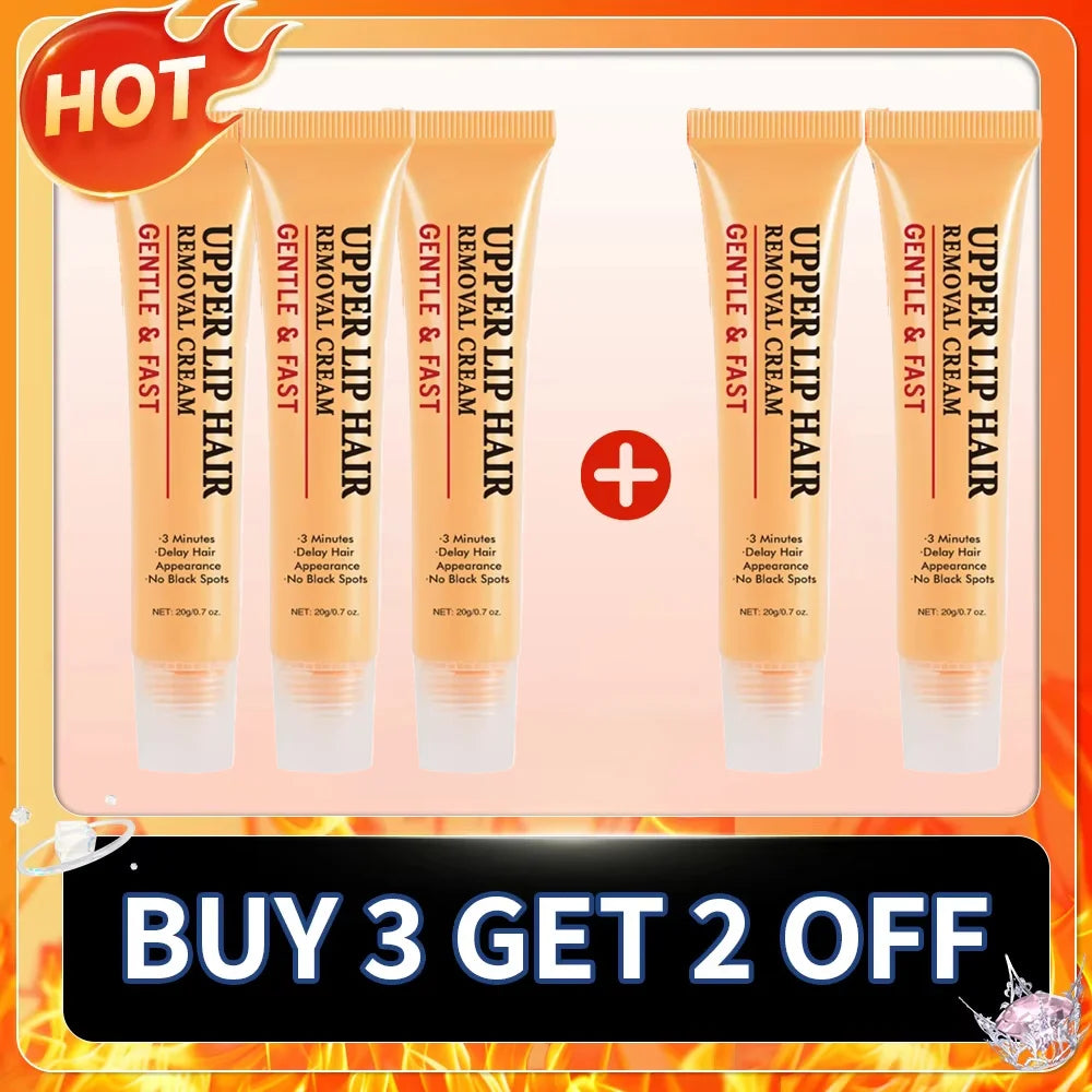 3-Minute Fast Hair Removal Cream for Women & Men – Gentle Depilatory for Face, Arms, Legs & Underarms, Smooth Skin Care