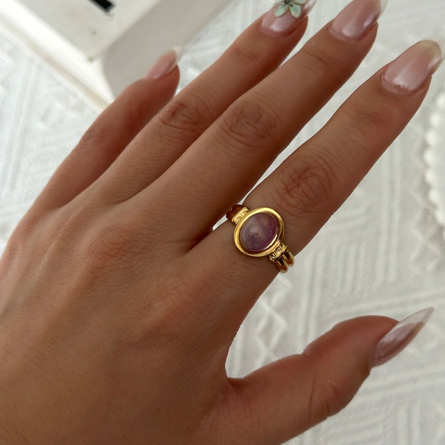 Women’s Stainless Steel Irregular Punk Statement Ring