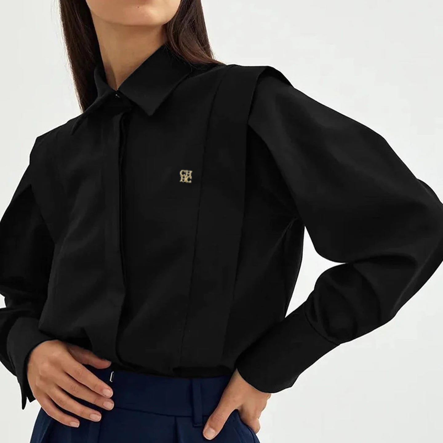 Women’s Classic V-Neck Button Top