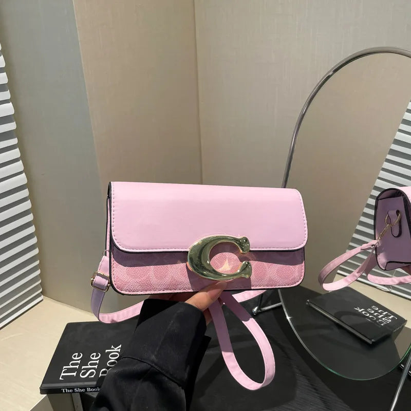 Women’s New Versatile Small Square Bag, Fashionable Retro Tofu Shoulder & Crossbody Messenger Bag, High-Grade Textured Handbag