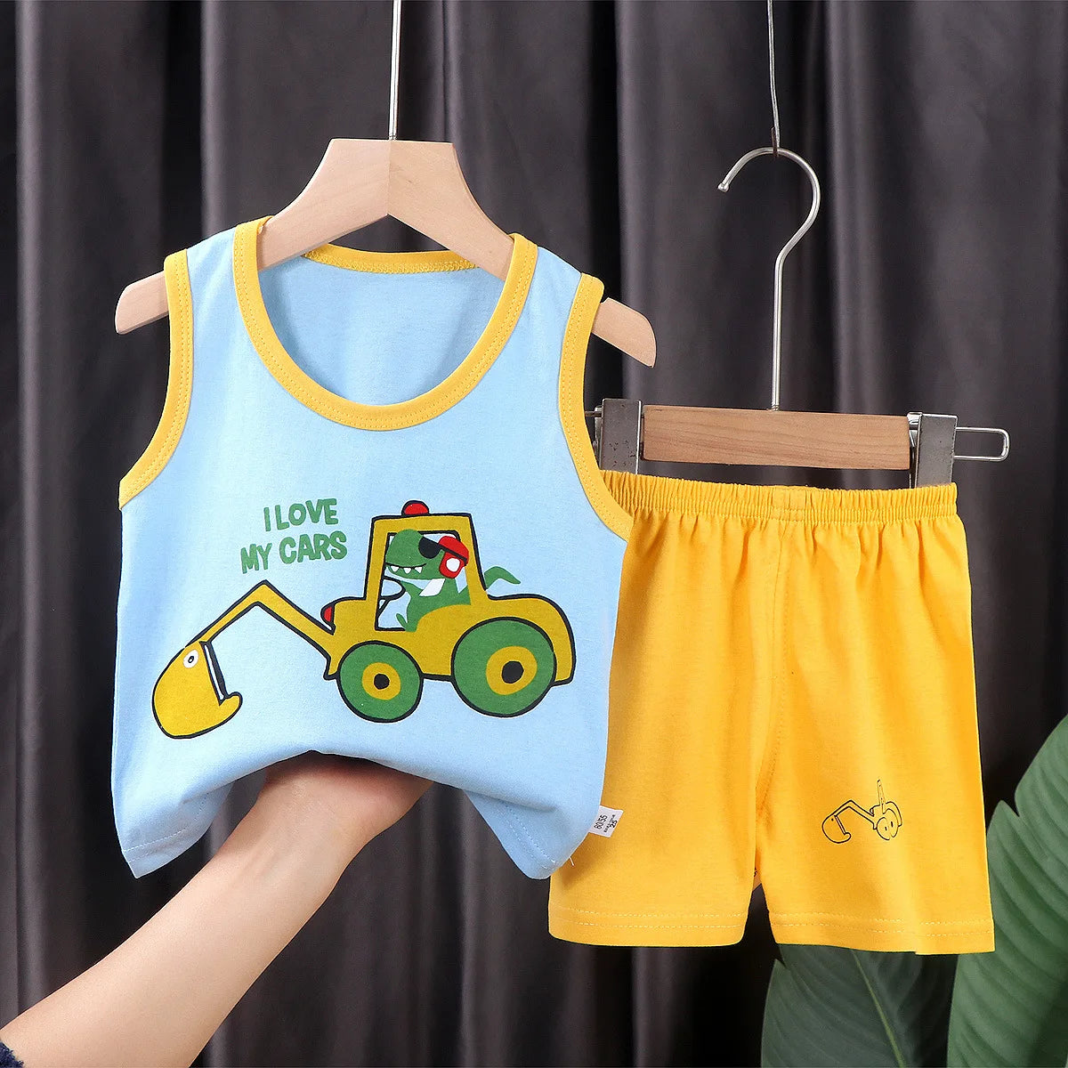 Kids’ Cotton Tank Top & Shorts Set