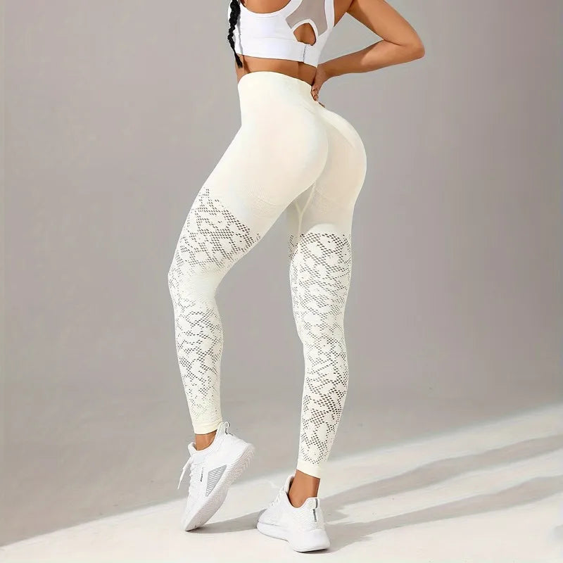 Women’s High-Waisted Mesh Yoga Leggings