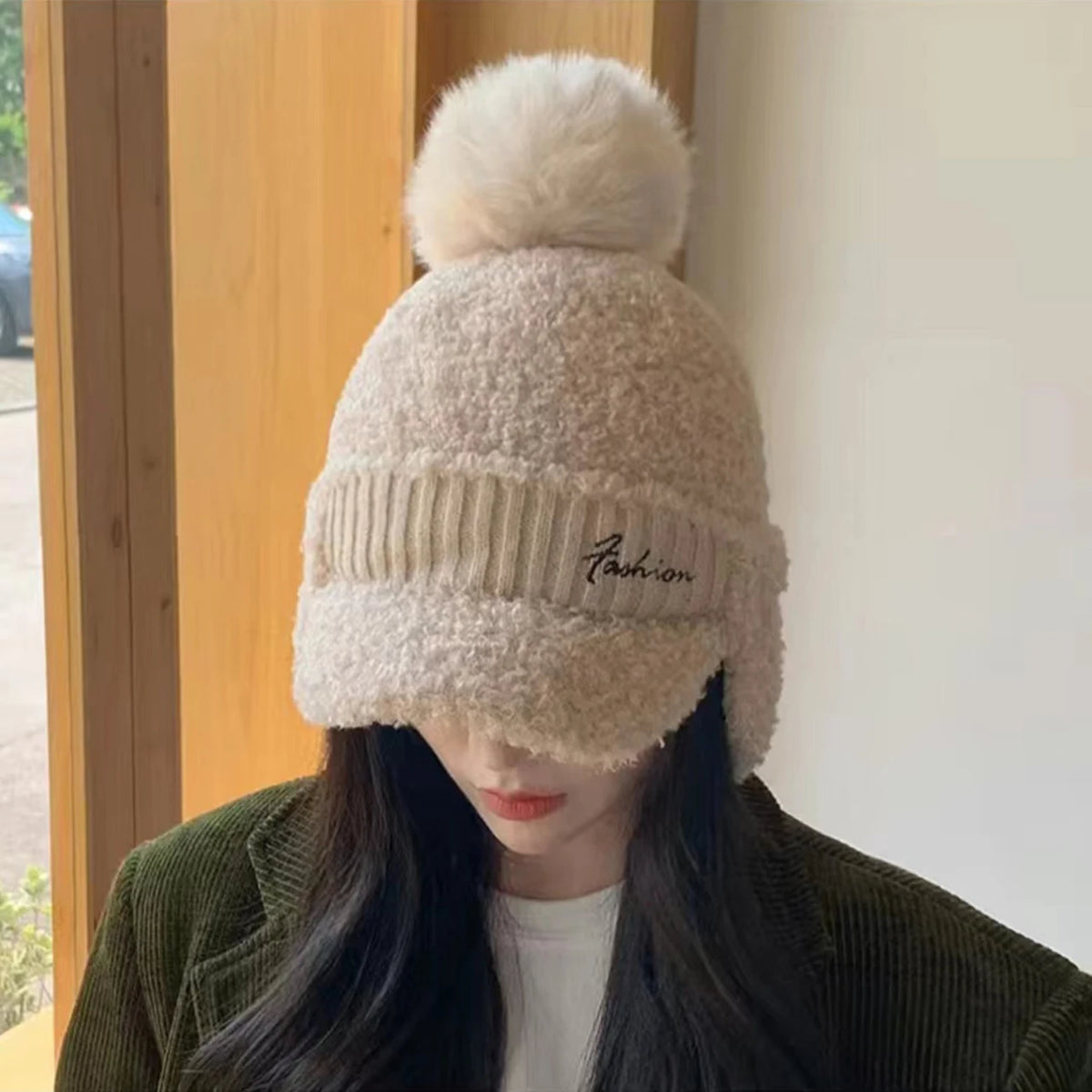 Winter Fur Warm Windproof Hat for Women Lei Feng Cap Fur Ear Flap Cap Thick Ear Protection Baseball Hats