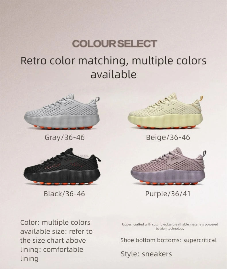 Men’s Breathable Platform Running Sneakers