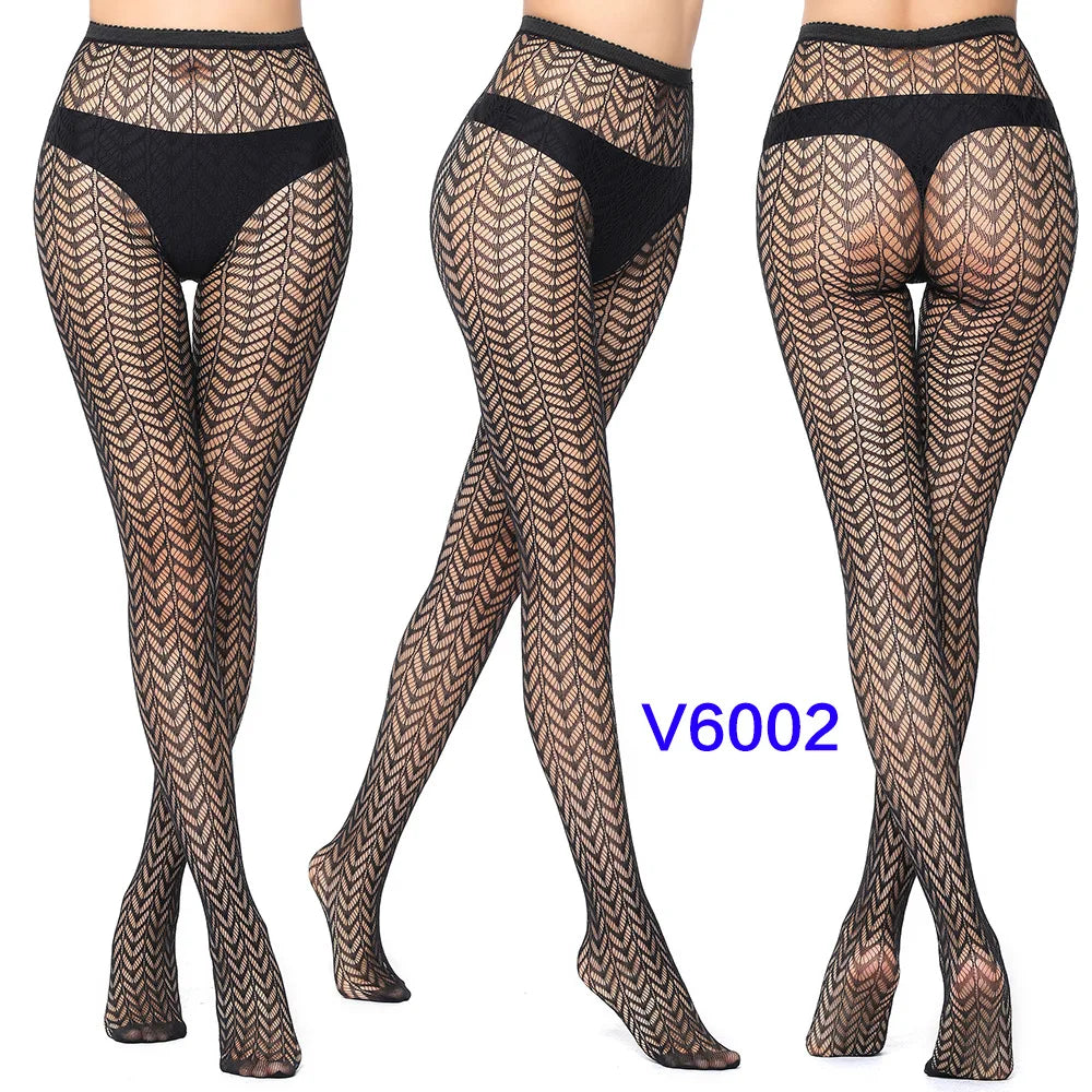 Women’s Sheer Geometric Pattern Tights