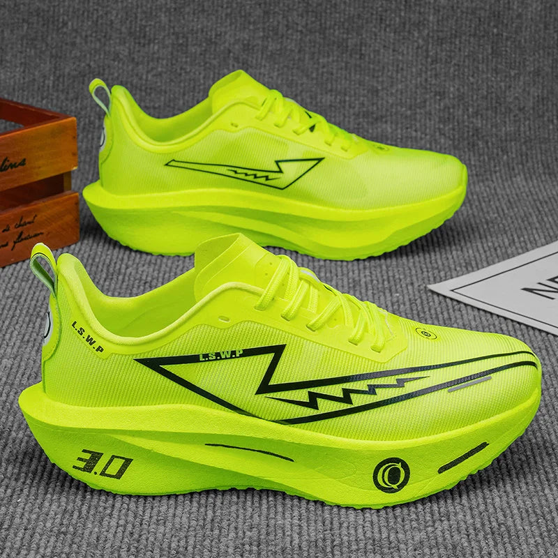 Men's Casual Sports Shoes, Soft-Soled Road Running Shoes, Lightweight, Breathable, Non-Slip, Wear-Resistant, Trendy and Versatile Daily Jogging Sneakers