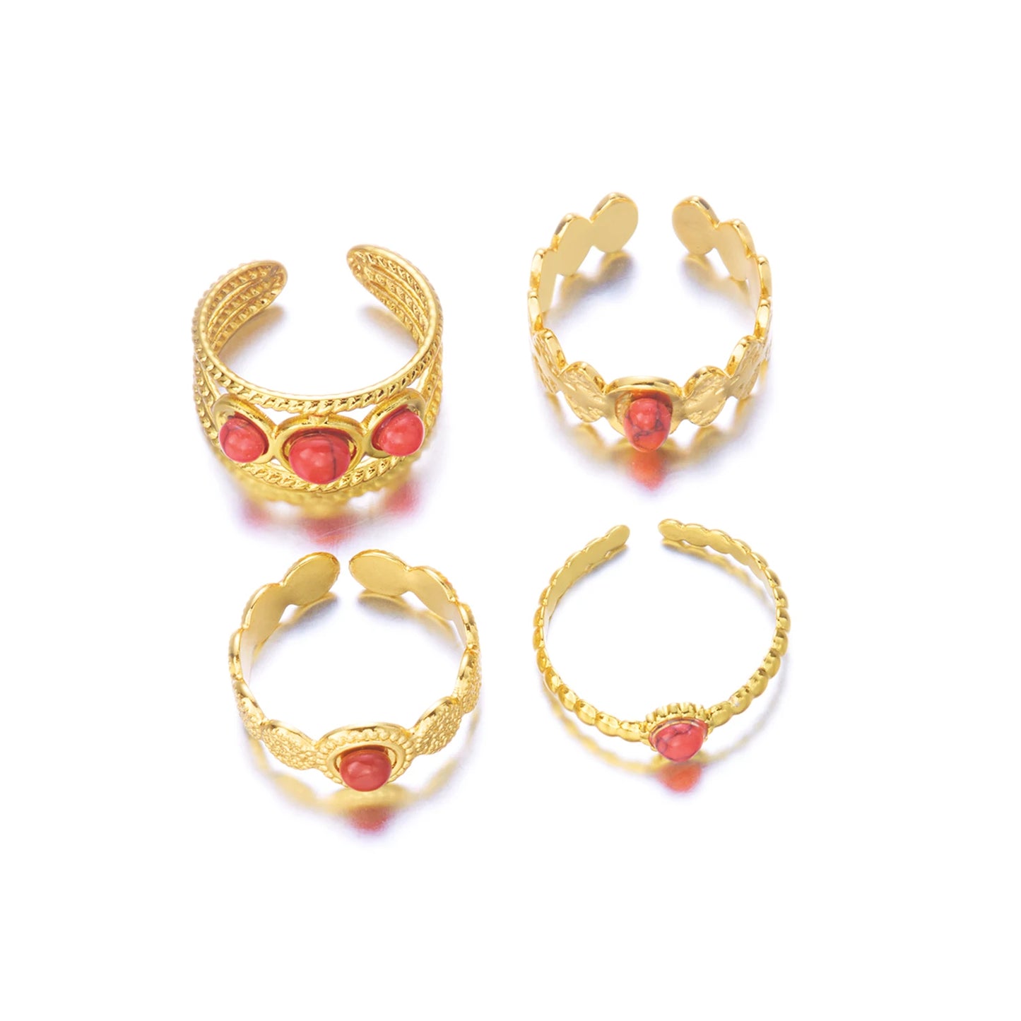 Women’s Stainless Steel Irregular Punk Statement Ring