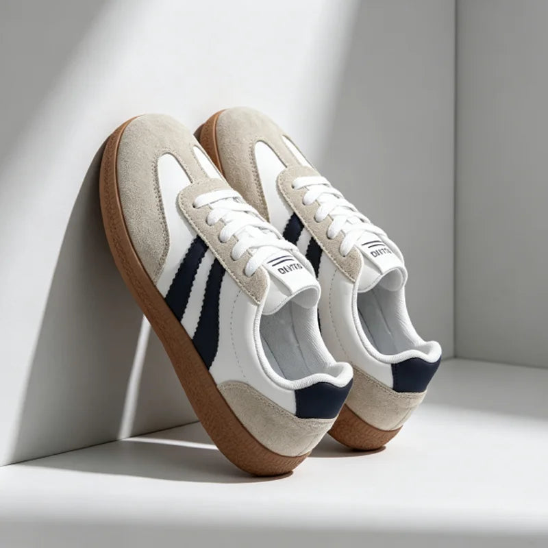 Men’s & Women’s Classic Retro Training Sneakers – Thick-Sole Lace-Up Casual Running Shoes for Everyday Comfort