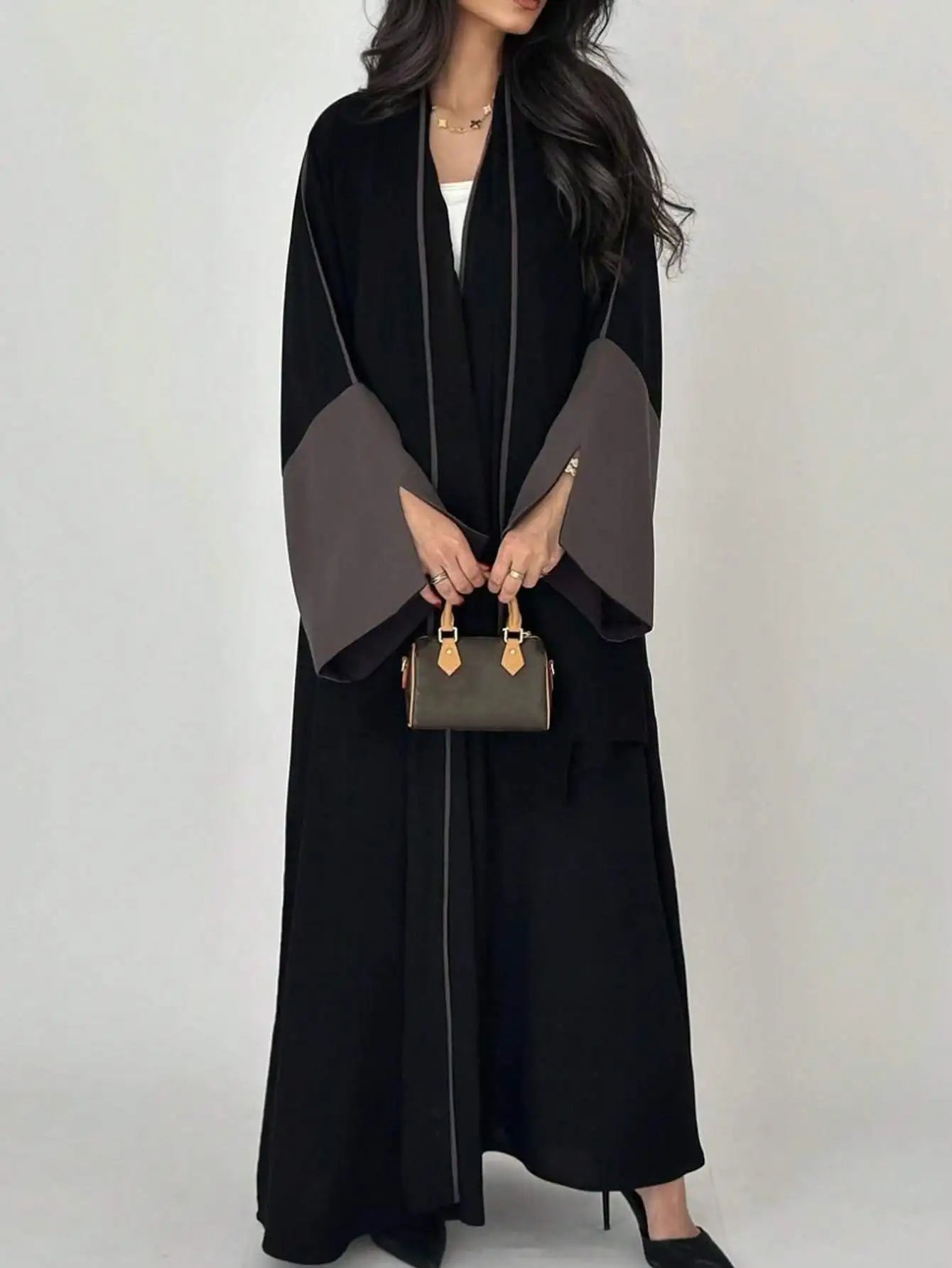 Elegant Open Front Abaya