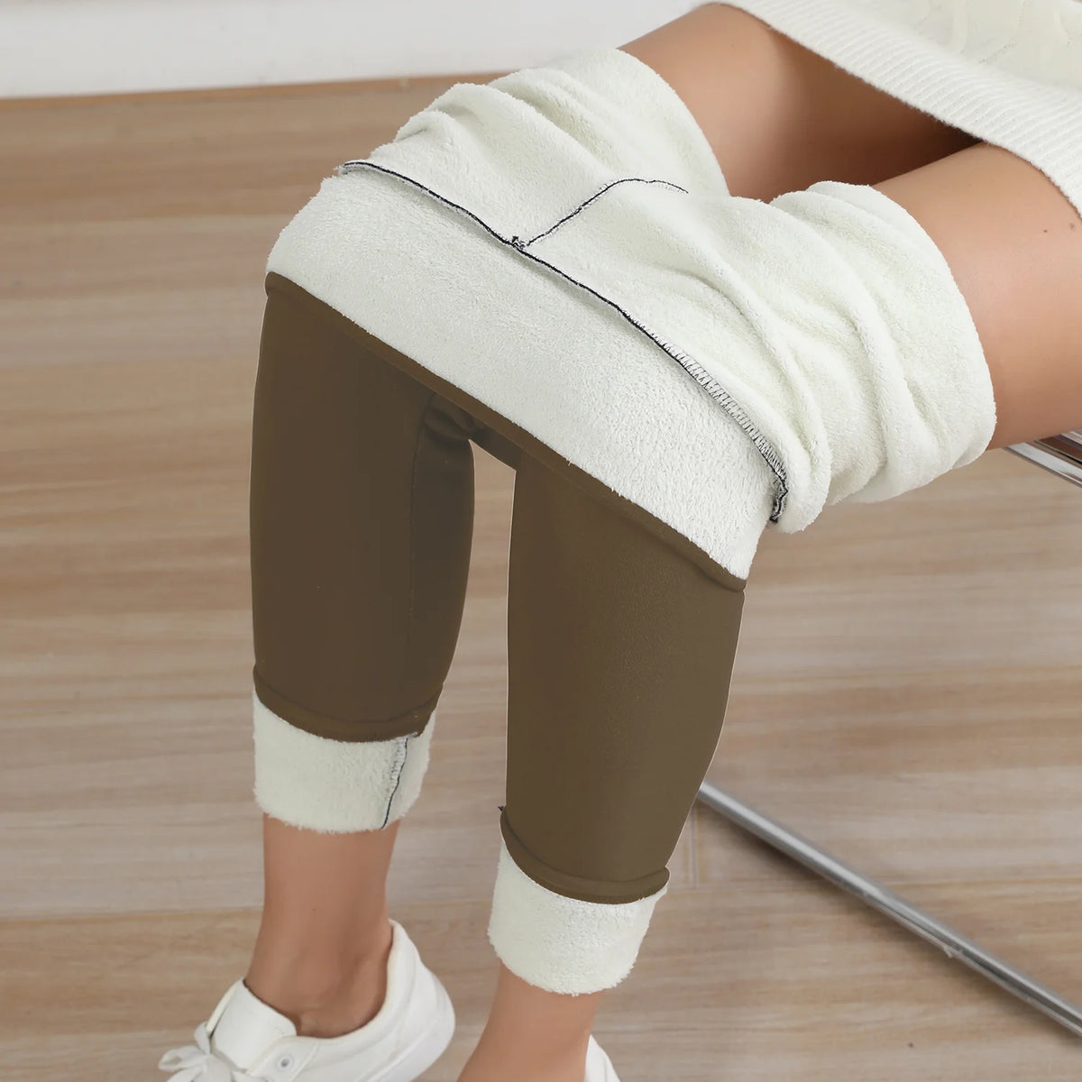 Women's High-Waisted Fleece-Lined Leggings