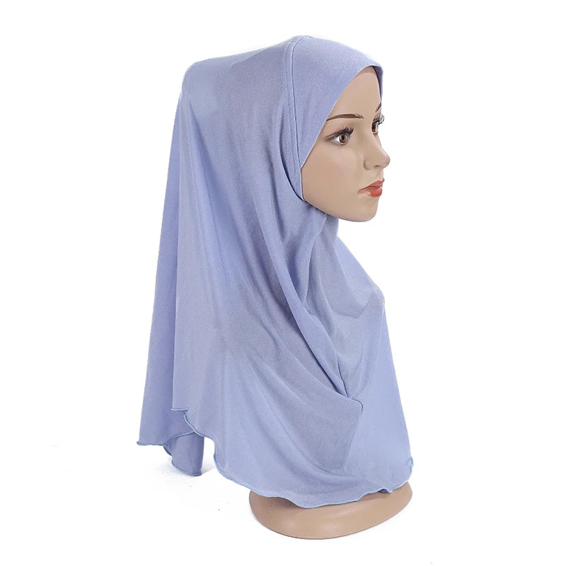 Girls’ Pull-On Amira Hijab Hat – Soft & Comfortable