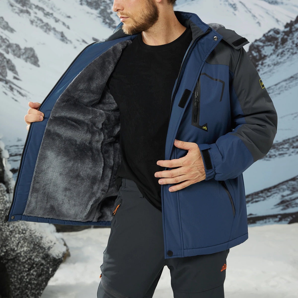 Men's Waterproof Winter Ski Jacket