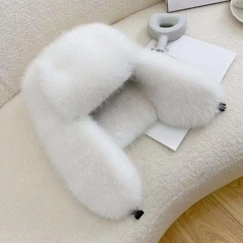 Unisex Faux Fur Winter Bomber Hat