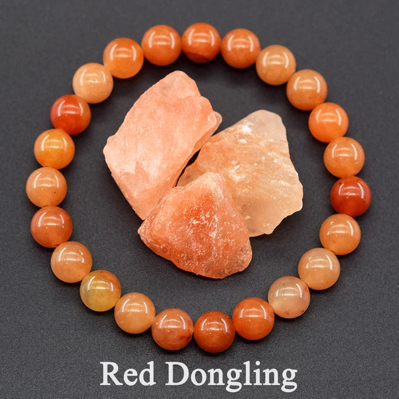 Indian Agate Bead Bracelet for Women – Natural Colorful Crystal Stone Strand Bracelet, Energy-Inspired Yoga Jewelry Gift