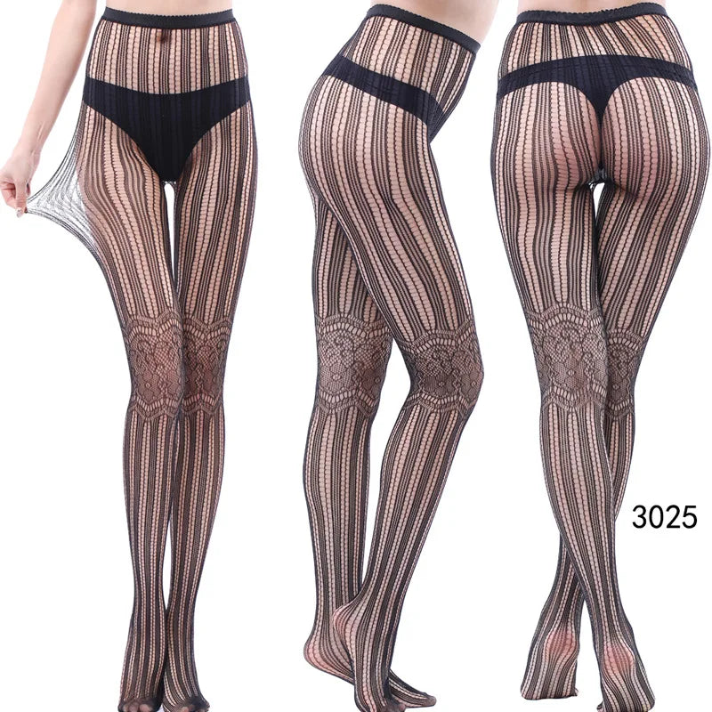 Women’s Sheer Geometric Pattern Tights