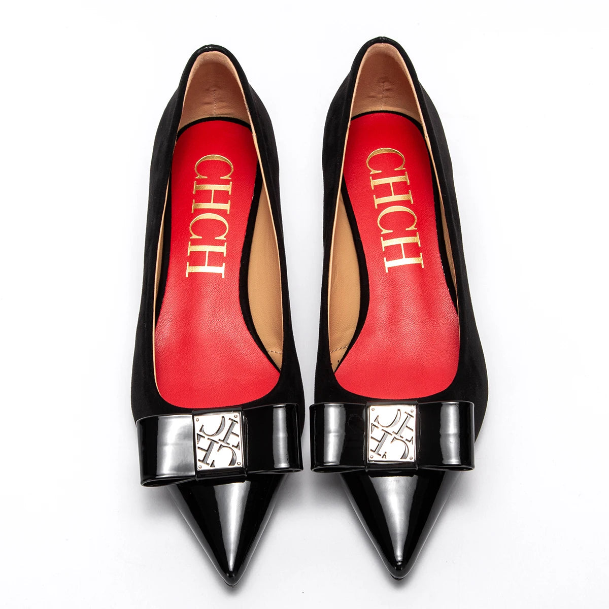 CHCH Women’s Pointed Toe Business High Heels Classic Black 5cm Low Heel Comfortable Office Work Dress Pumps Shoes