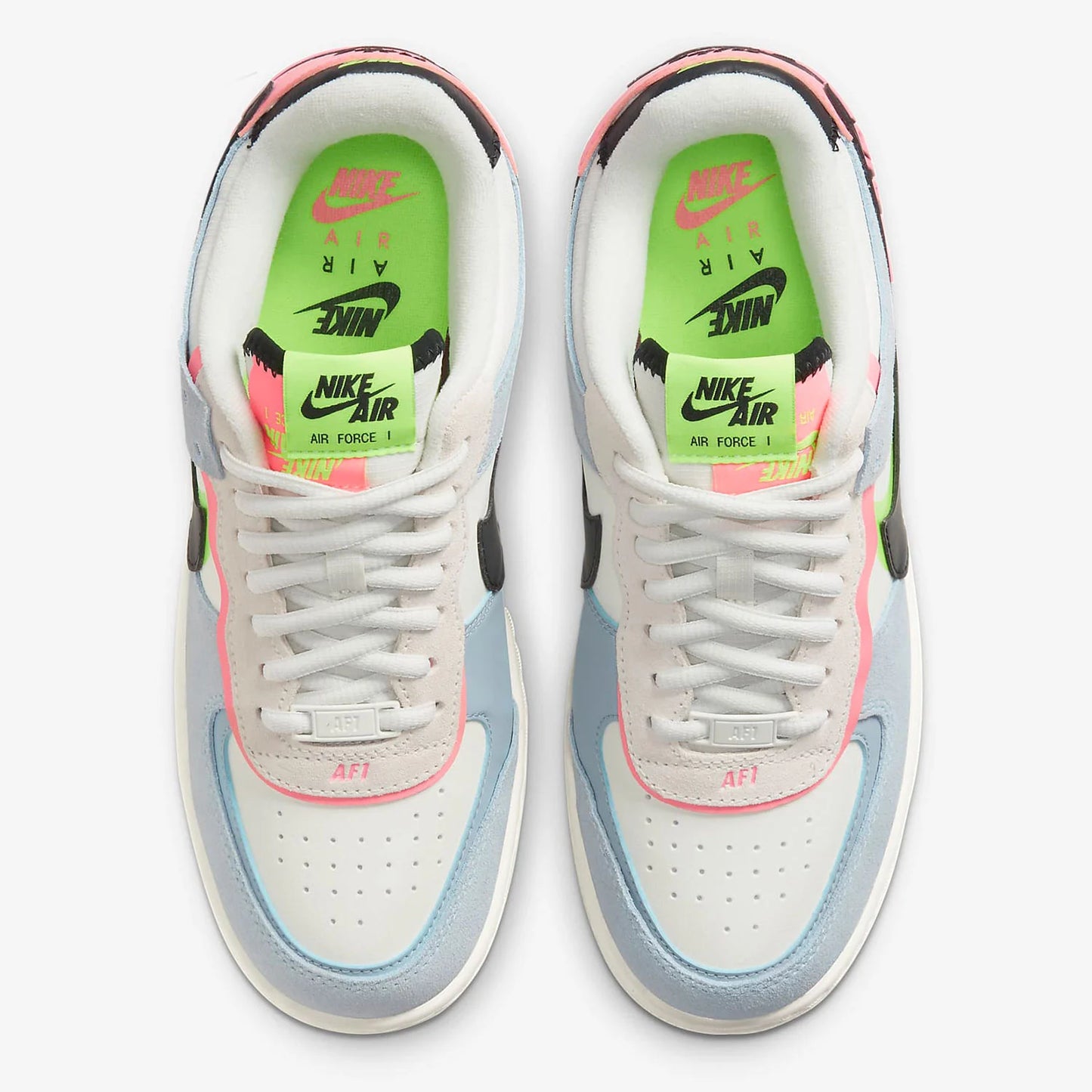 Nike Air Force 1 Shadow Pink & Blue Sneakers – CU8591-101