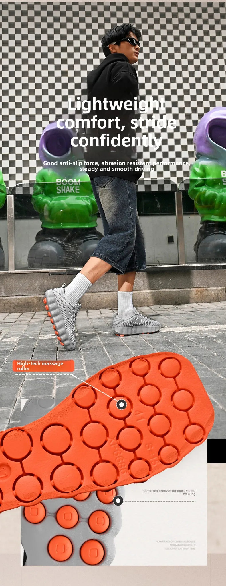 Men’s Breathable Platform Running Sneakers